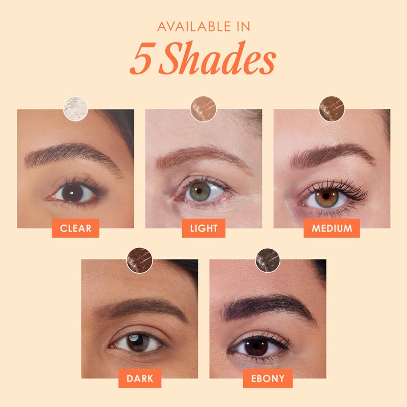 Grande Cosmetics GrandeBROW-FILL Volumizing Brow Gel with Fibers & Peptides, for Natural & Fuller-Looking Eyebrows - Clear (0.14 fl oz) - Image 5